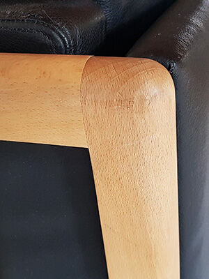 Danish design leather sofa 1970.