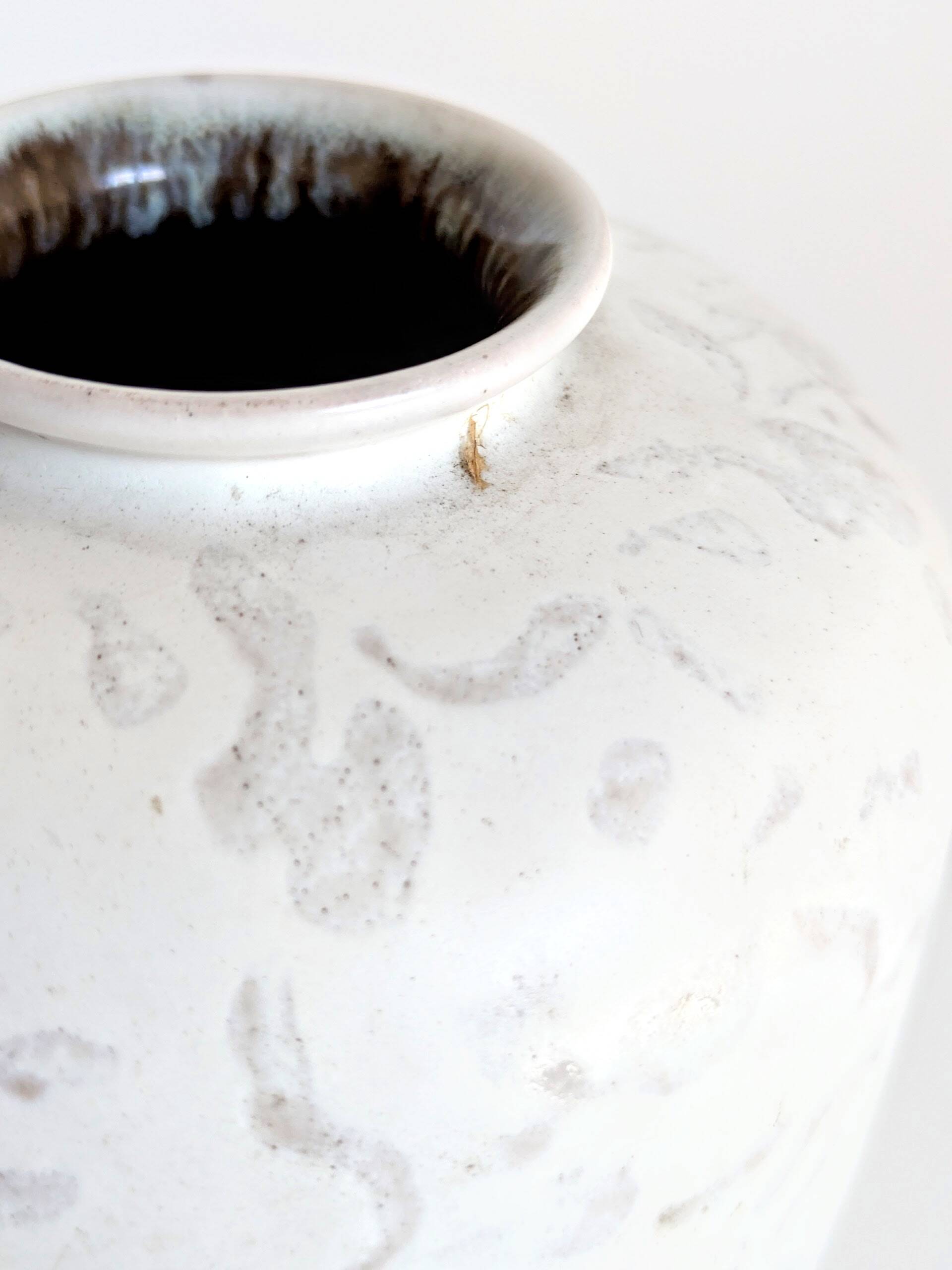 Vintage Carstens Tönnieshof "Attika" round vase, 1960s