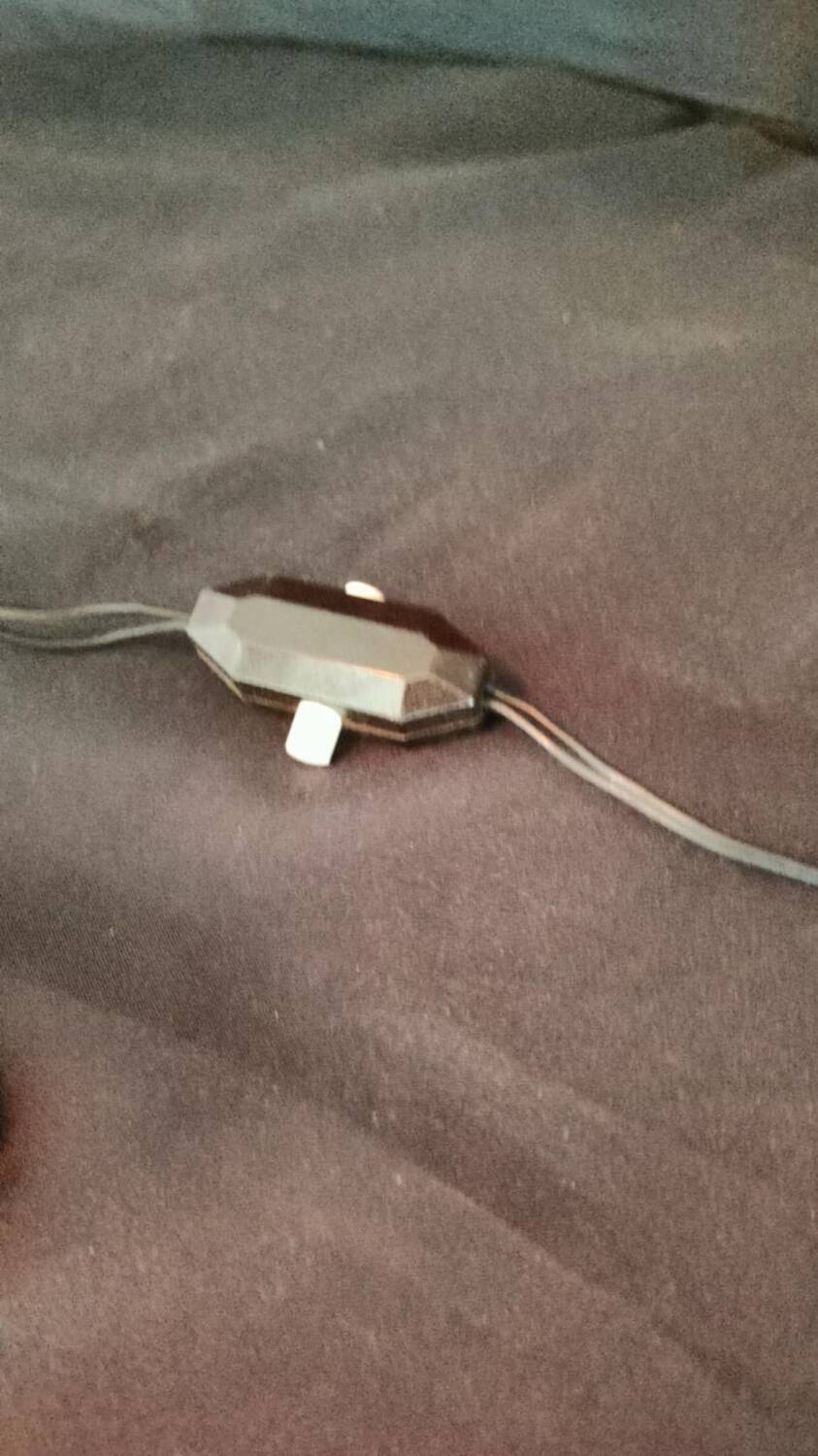 Unsigned wrought iron and tulip lamp (city light)