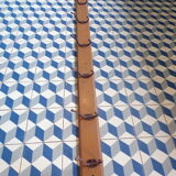 School coat rack bar 7 hooks