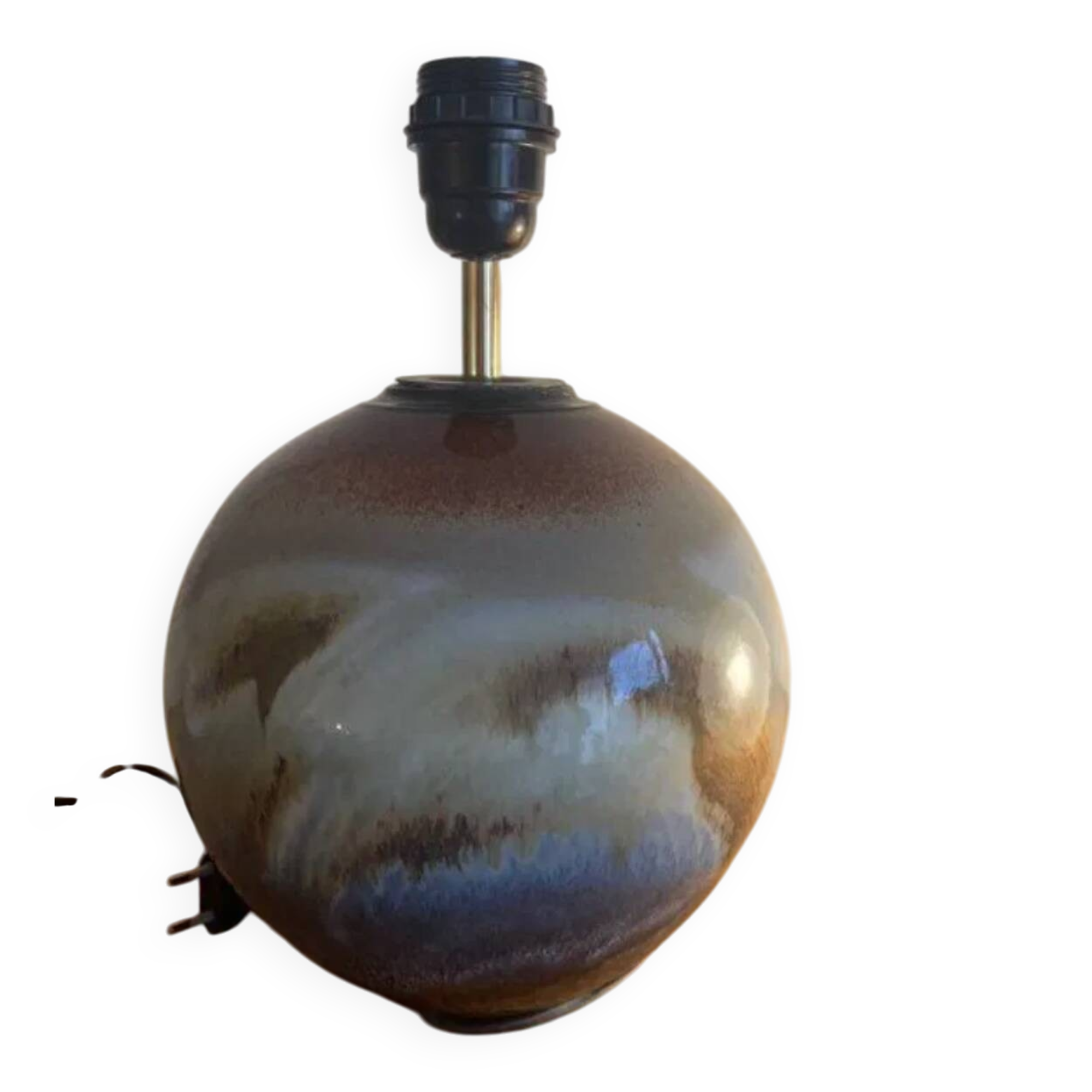 Pied de lampe en céramique artisanale