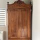 Large solid wood wardrobe from the 1900s-1920s