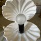 Vintage shell night light, ceramic and opaline.