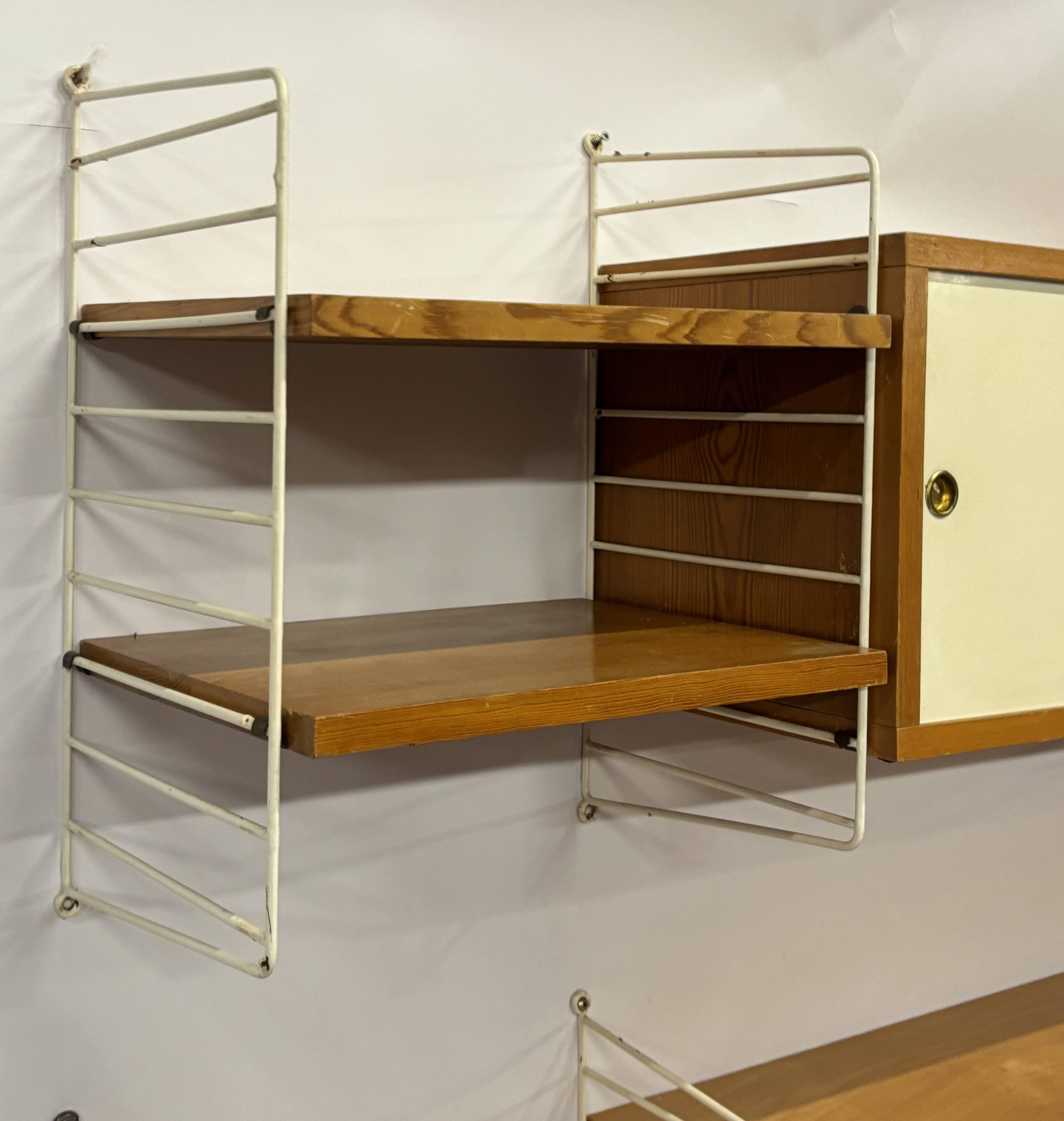 Système mural à cordes Nisse Strinning vintage 1960