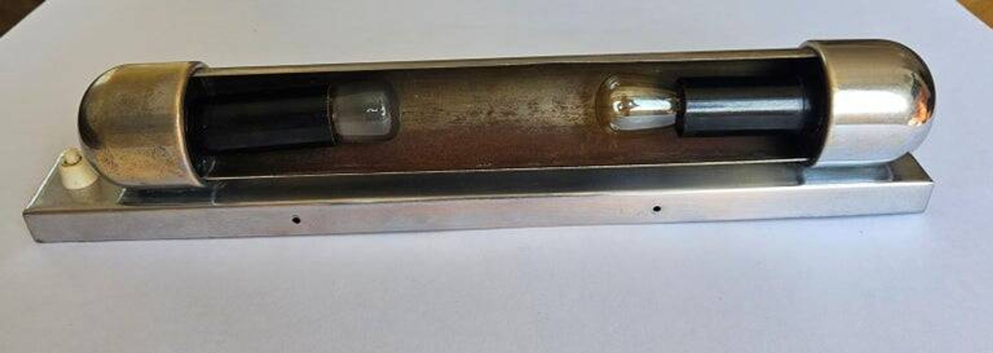 Rare Chrome Bauhaus Art Deco Wall Lamp Napako, 1940s