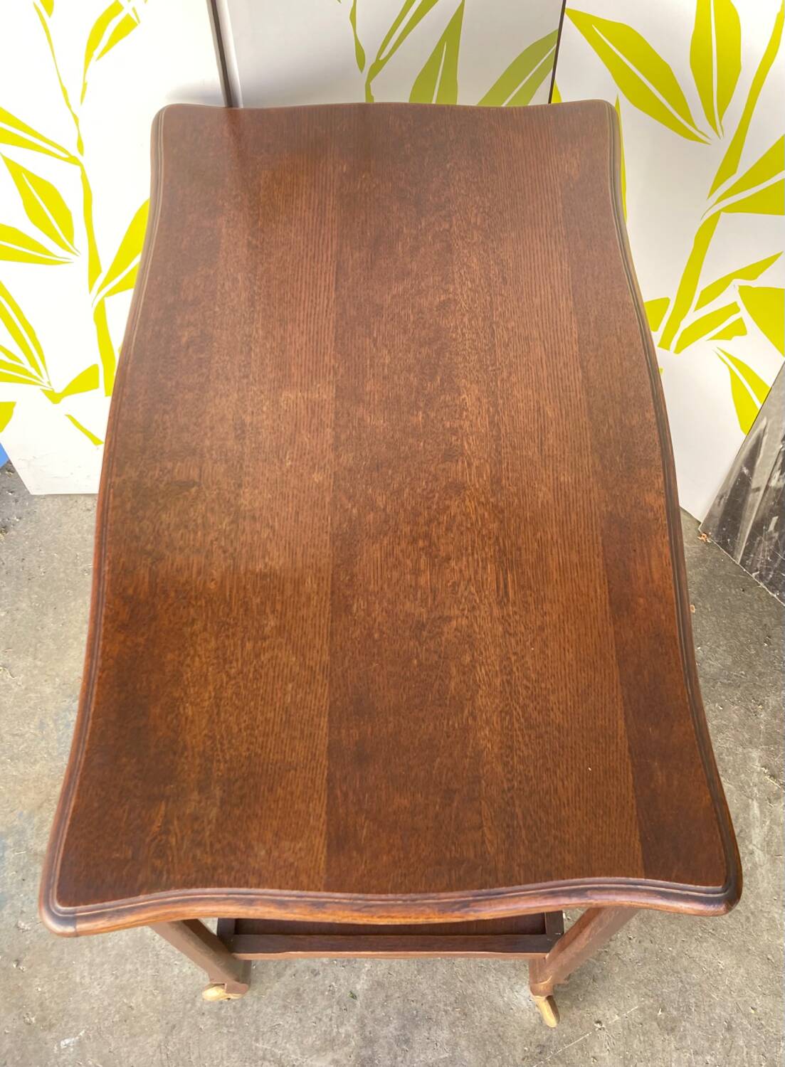 Serving trolley or mobile oak maid, mid-20th century