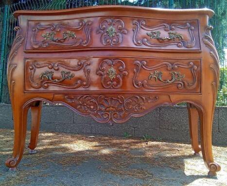 Commode 2 tiroirs style Louis XV