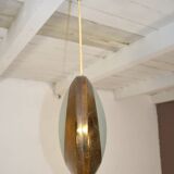 Stilnovo Pendant Lamp Model "1205" 1960s, Vintage 1960s Brass Chandelier