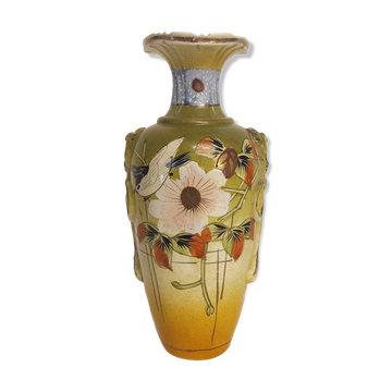 "Art Deco" vase of painted ceramics. Barcelona, Spain 1930s.