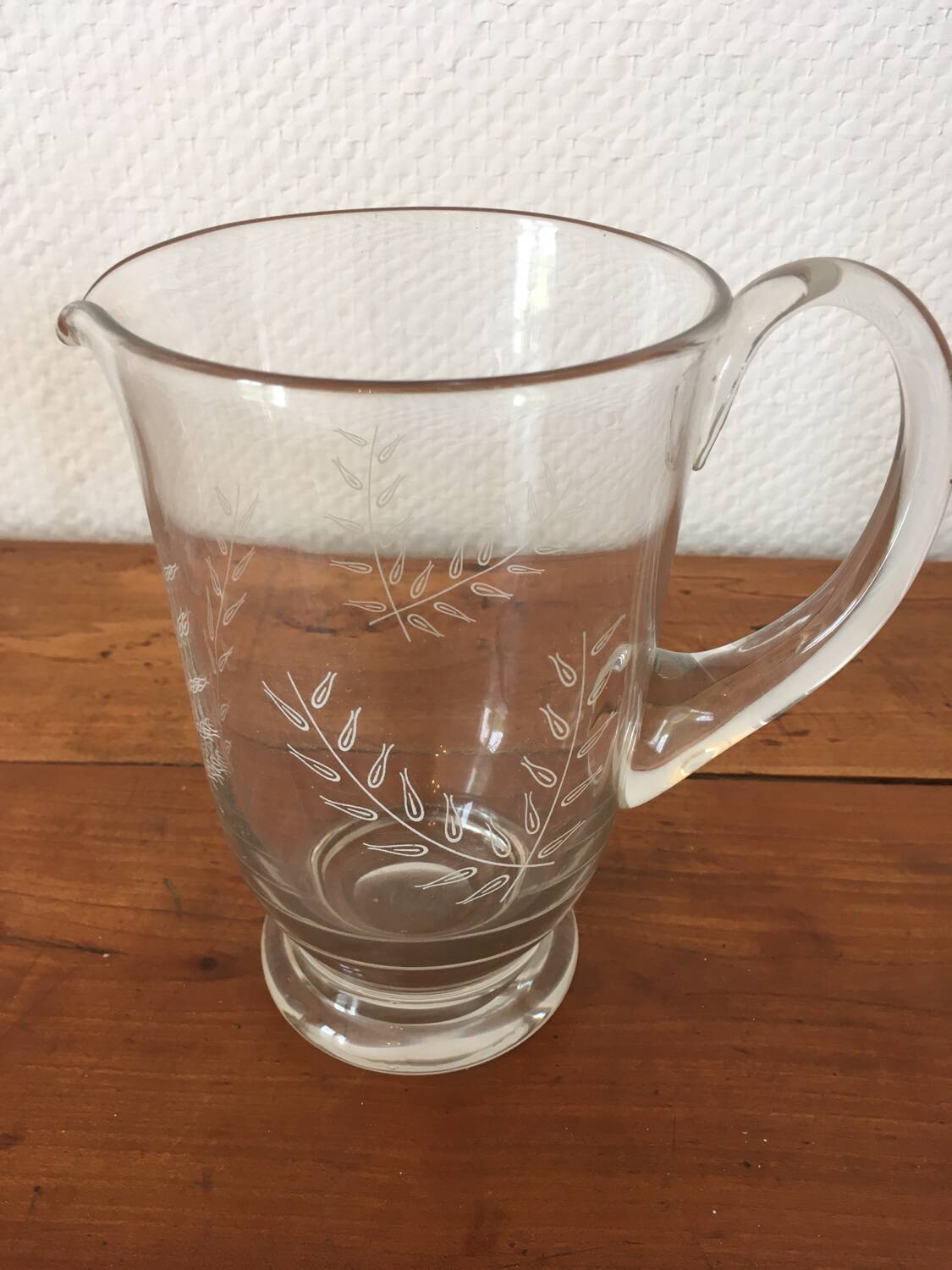 Crystal glass service.