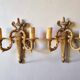 Paire d'appliques en bronze Louis XVI