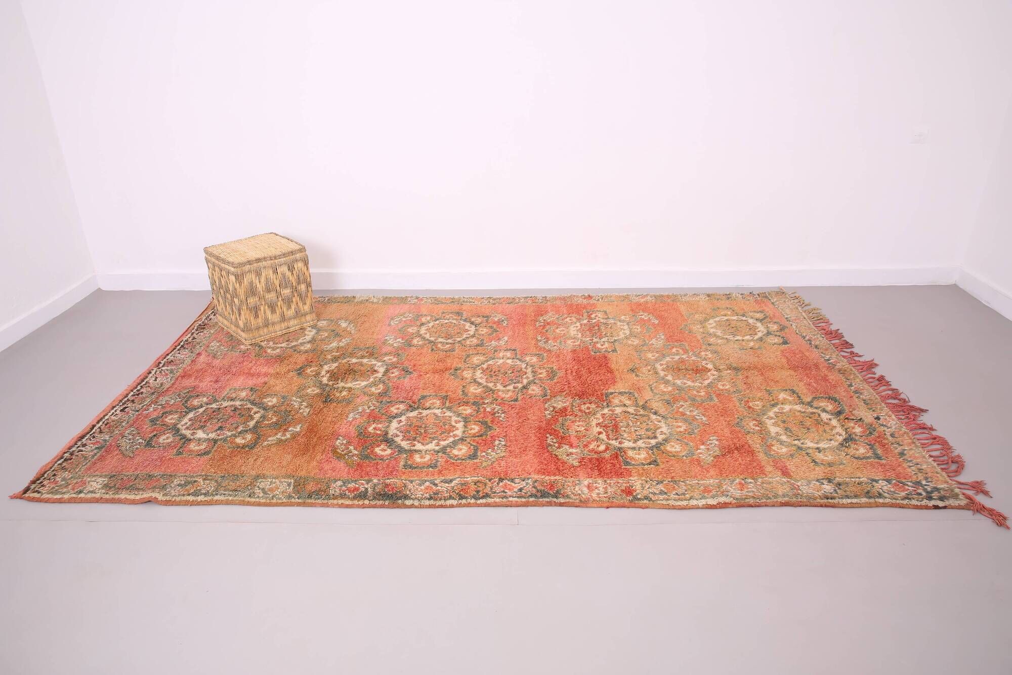 Vintage Moroccan rug 178 x 312 cm - Pink Berber rug - Old Handmade Rug