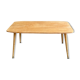 Raw wood coffee table & compass legs