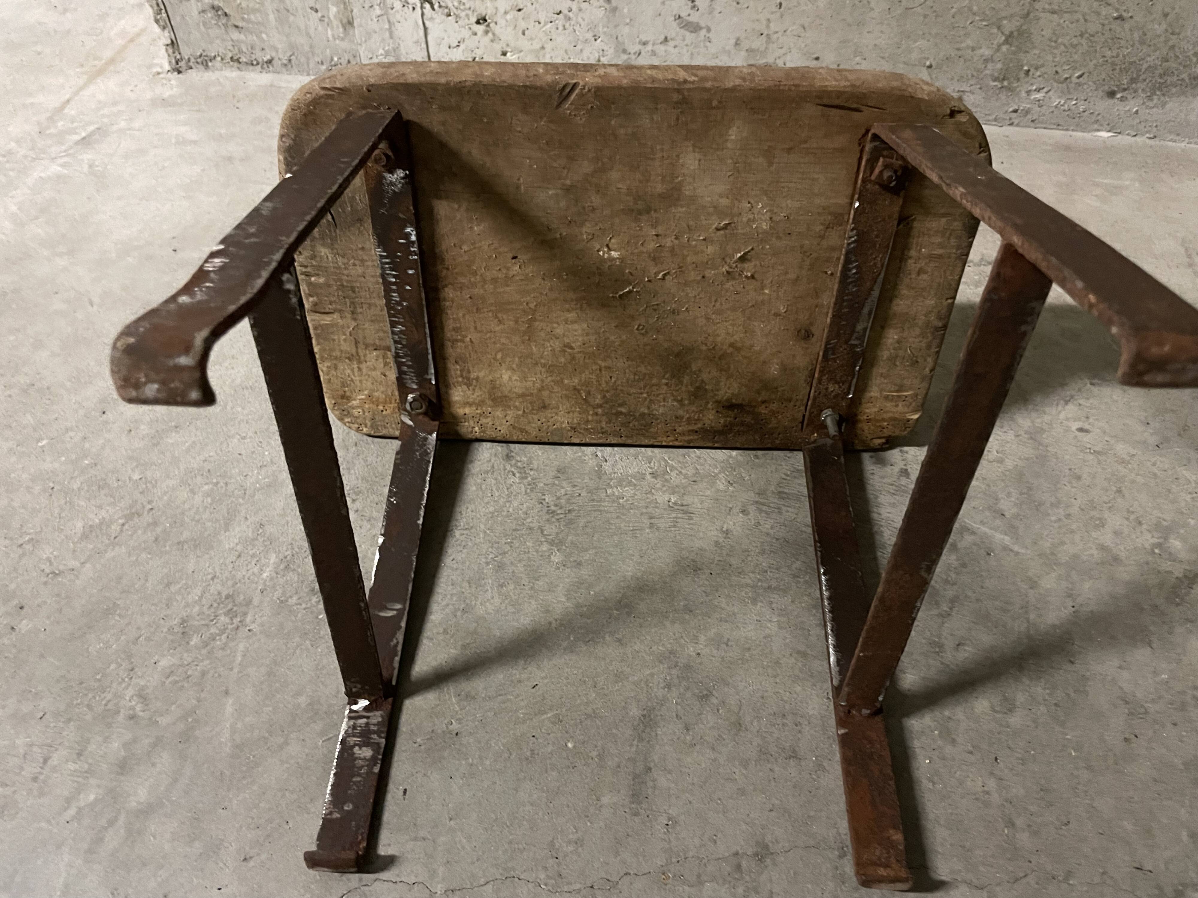 Low industrial stool