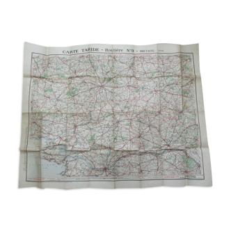 Ancient map Taride South Brittany No. 9 - 1930s