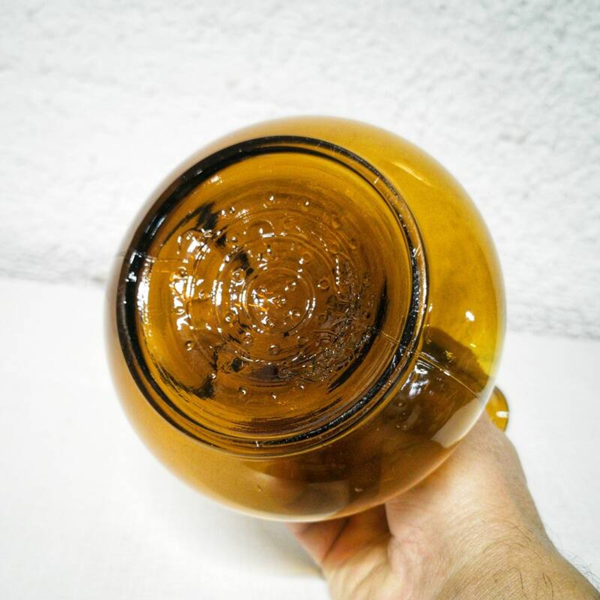 Porró Catalan en verre ambré