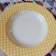 Set of 2 hollow plates opaque porcelain