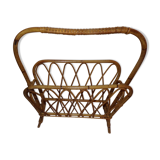 Rattan magazine holder