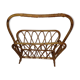 Rattan magazine holder