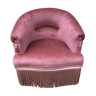 Toad armchair in pink velvet