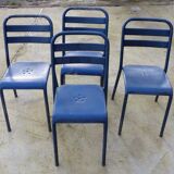 Suite de 4 chaises bistrot vintage