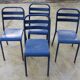 Suite de 4 chaises bistrot vintage