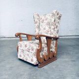 Set of High Wing Back Armchairs, 1900s