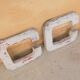 Vintage metal sign letter "C"