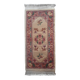 Tapis chine vintage 120 x 60 cm reliefs Pekin fleurs fait main
