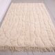 Cream Handmade Moroccan Rug 167 x 242 cm - Beige Beni Ourain Rug Berber