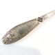 Cuillère à sucre Art Déco, en laiton plaqué argent, frères Henneberg, Pologne, années 1930
