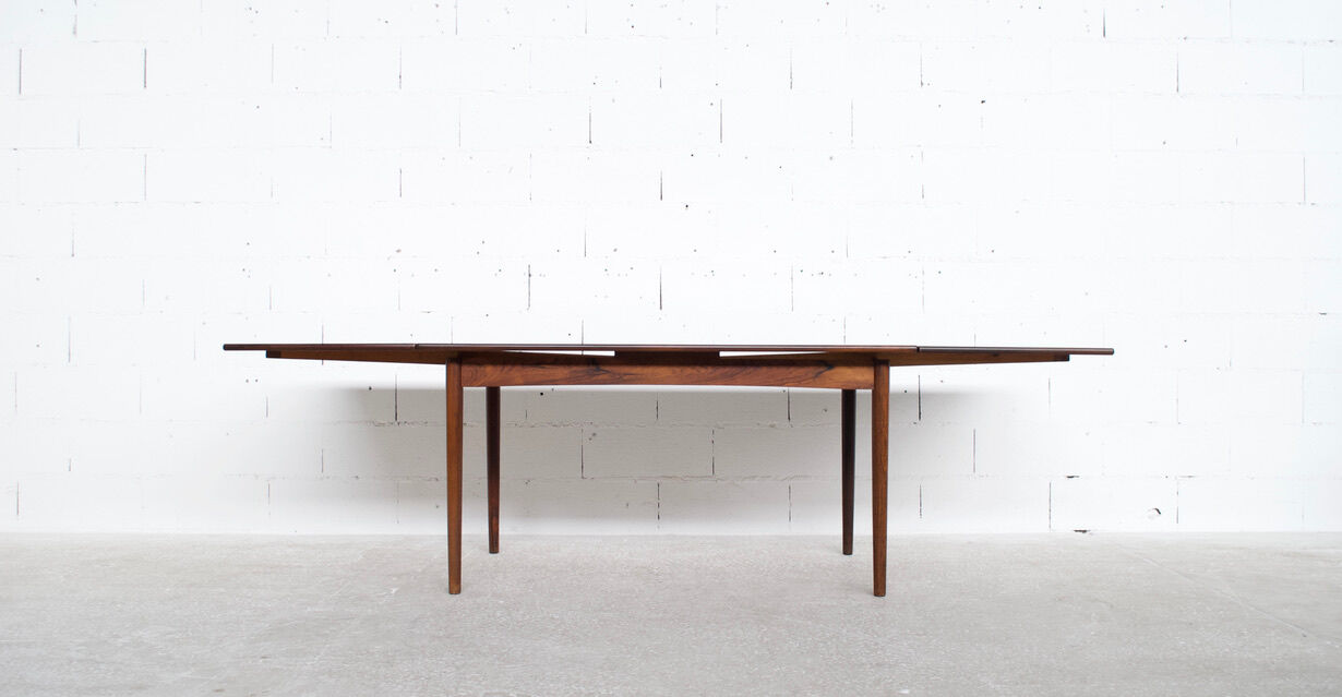 Scandinavian rosewood dining table 60's