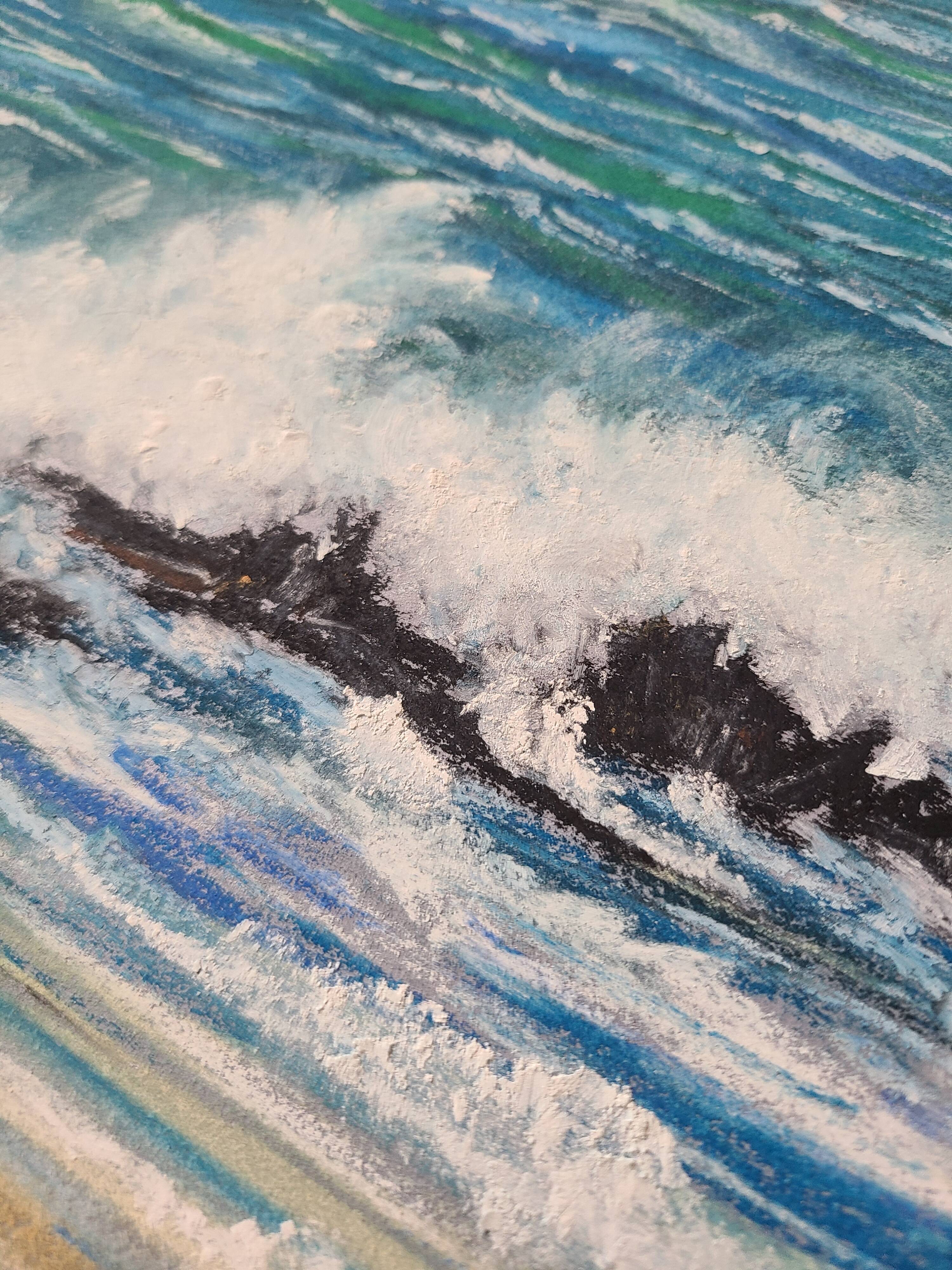 Old Quiberon pastel signed