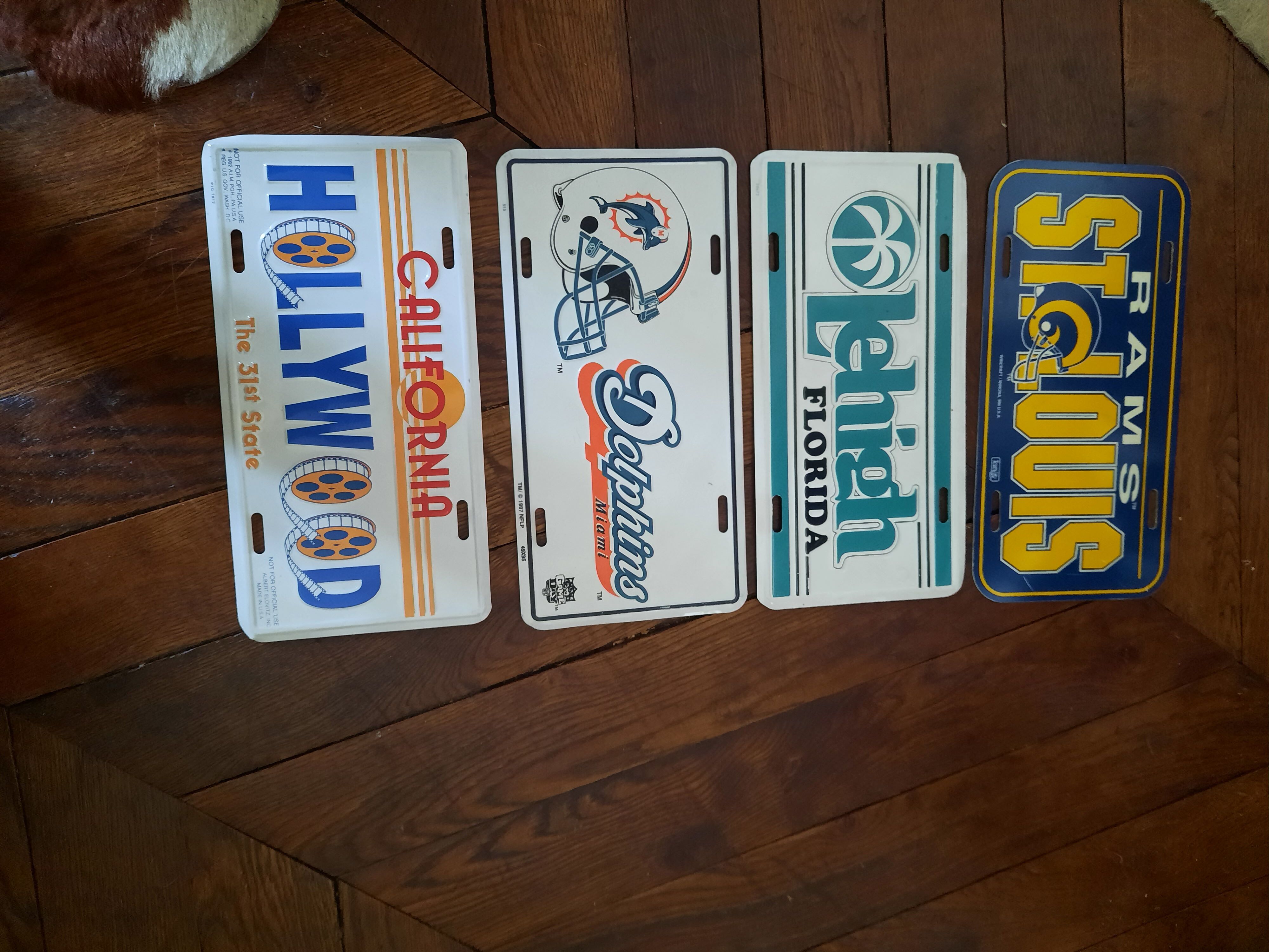 American enamelled plates