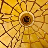 Mother-of-pearl and brass suspension