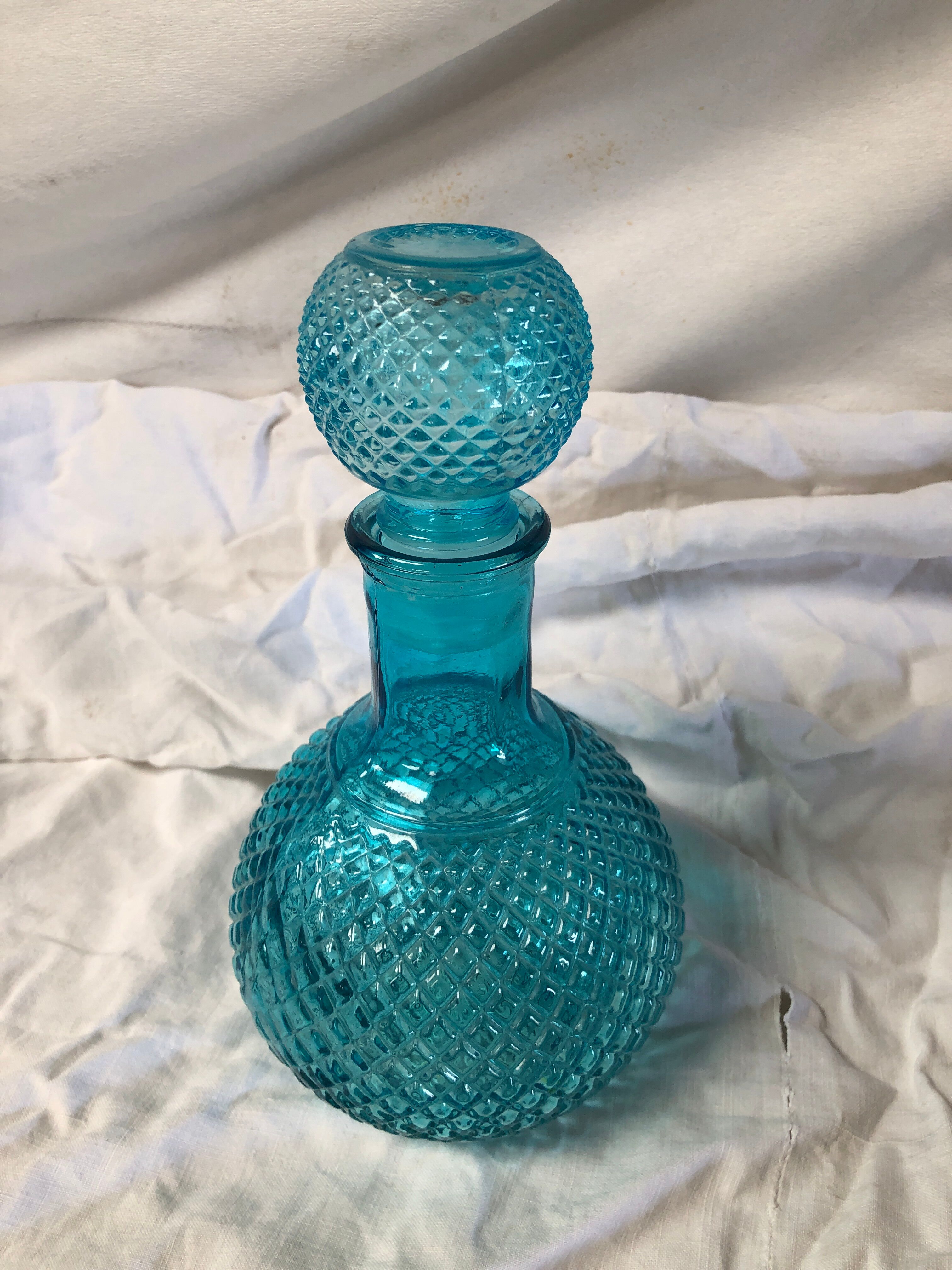 Blue Italian carafe