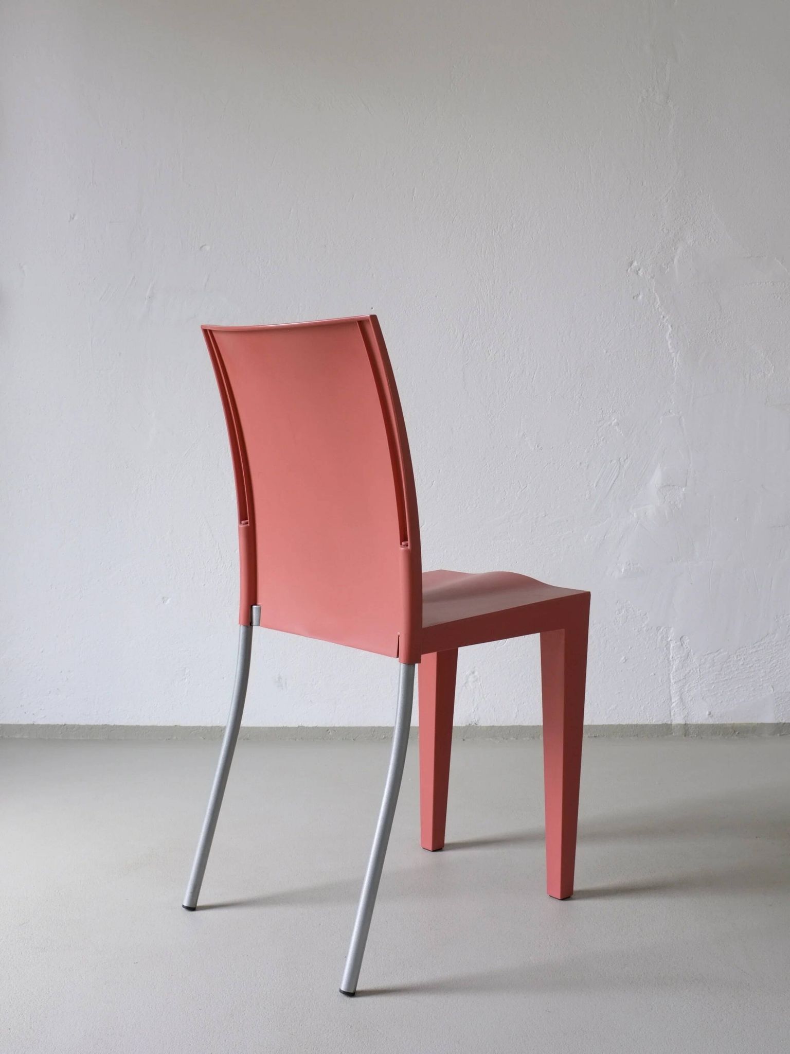 4 Kartell Coral Pink "Miss Global" Chairs by Philippe Starck | 1990s