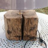 Lamp on oak beam