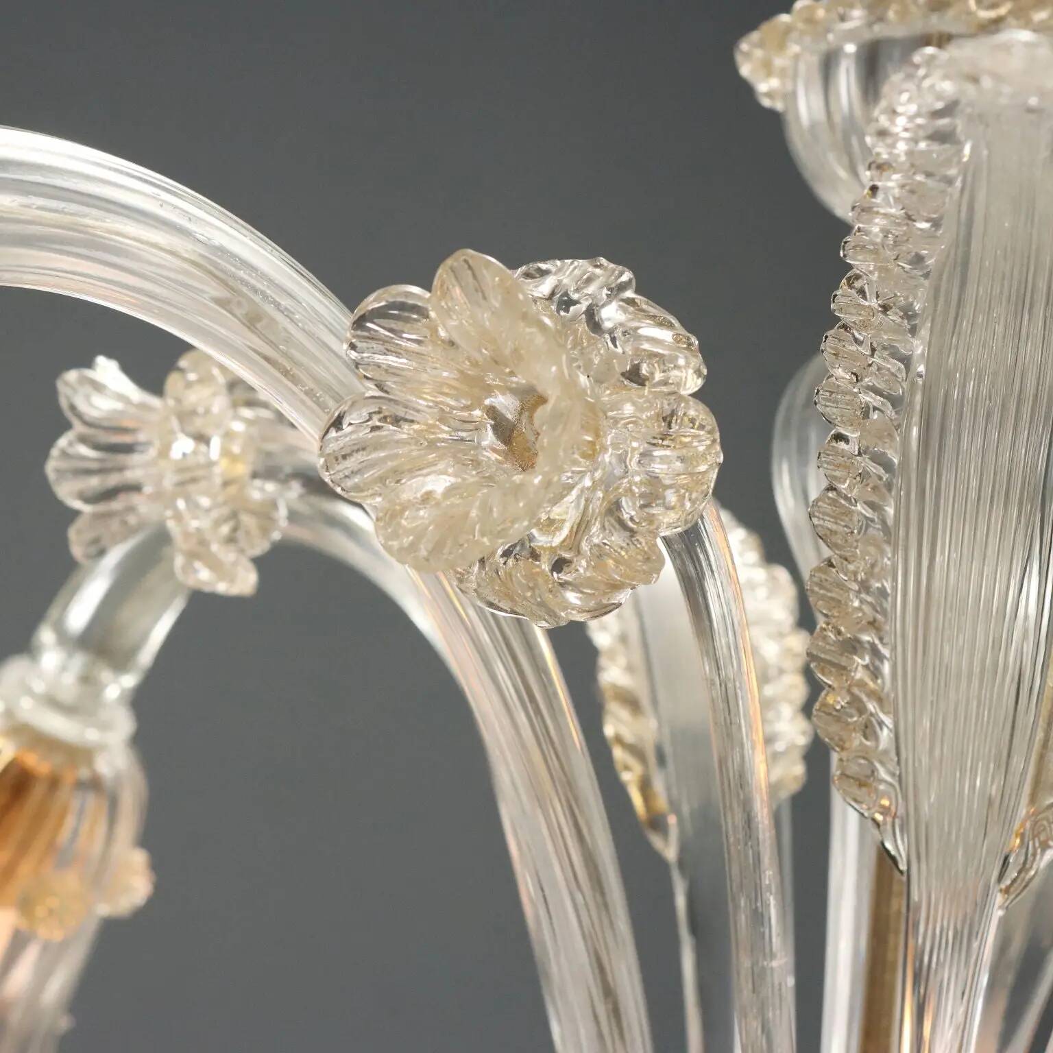 Antique Murano glass chandelier, Italy, late 19th century.