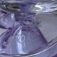 ensemble de 6 verres à pied couleur lilas