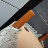 Upholstered velvet toad armchair