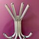 Vintage 70s coat rack in chrome metal