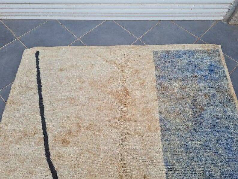 Large handmade Berber rug Beni Mrirt traditional 3/4 m