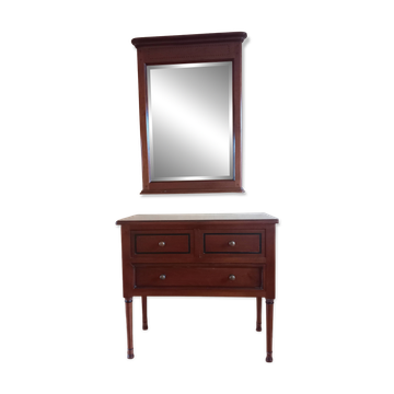 Coiffeuse et miroir