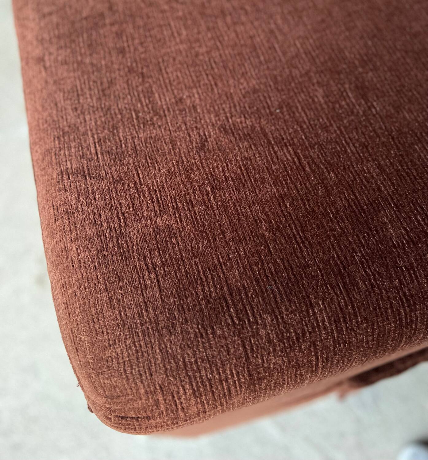 Cinna sofa kirk model brown velvet 1970 vintage