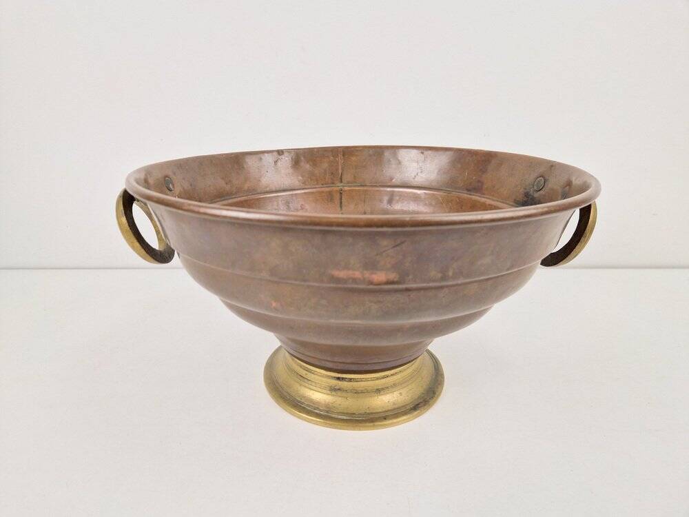 Vintage Copper and Brass Champagne Cooler, France, 1950s