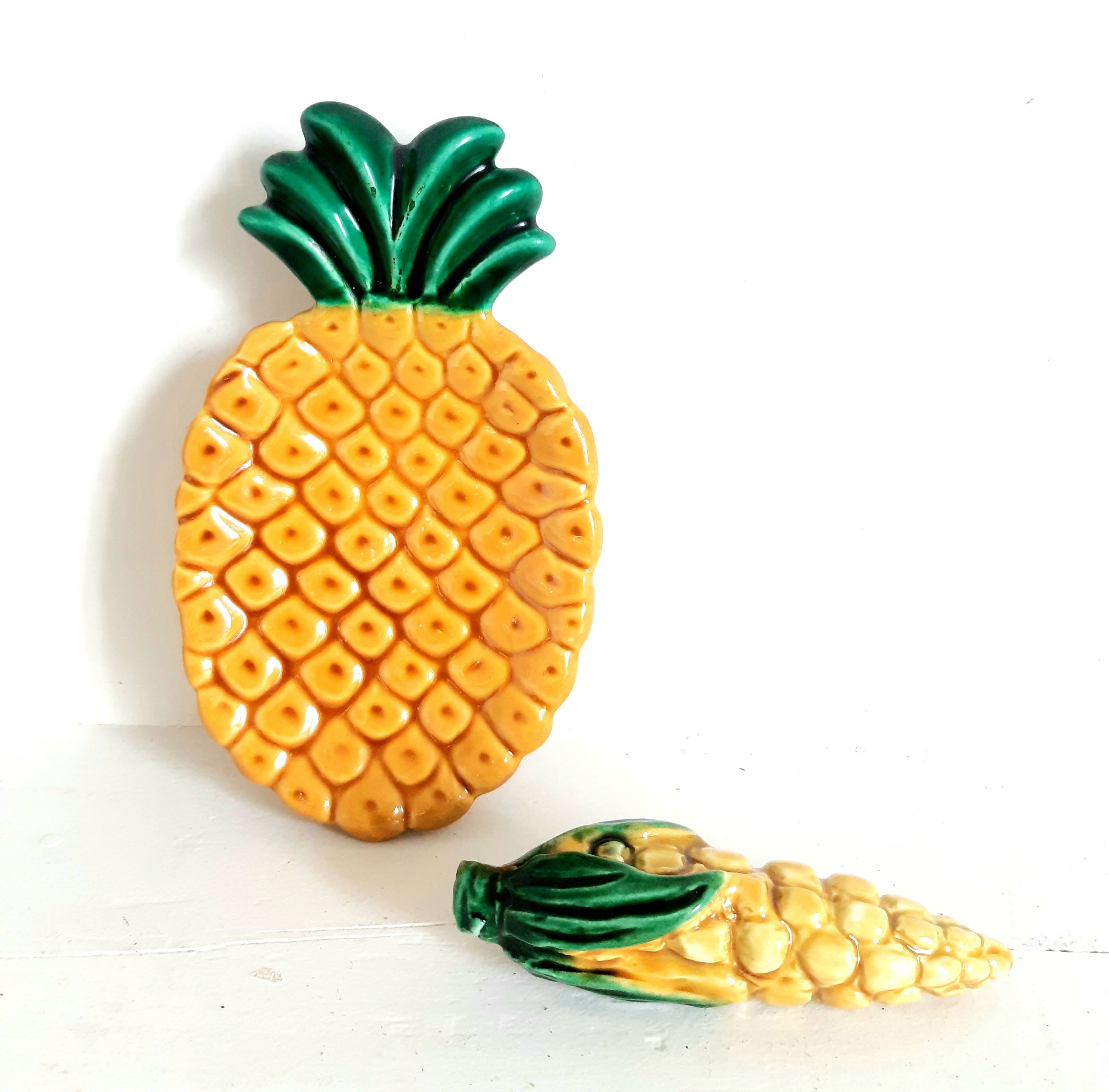 Ananas barbotine Vallauris et maïs Biot, 1960