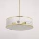 Brass Pendant Light in the Style of Mathieu Matégot Mid-Century, France, 1950s