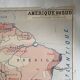 Vintage school map double-sided "South America / North America"