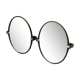 Pair of oval swivel plexi and chrome mirrors 1970